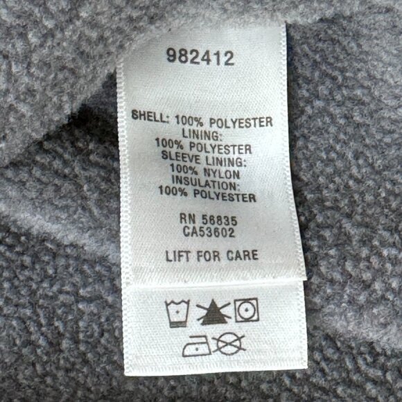 Cabelas Mens Red Gray Colorblock Full Zip Jacket Mock Neck Fleece Lined Size M - Picture 6 of 13